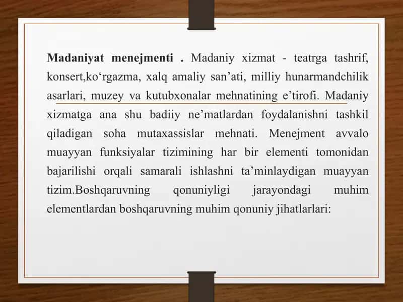 Madaniyat va san’at menejmentining istiqboldagi rivojlanish imkoniyatlari 3