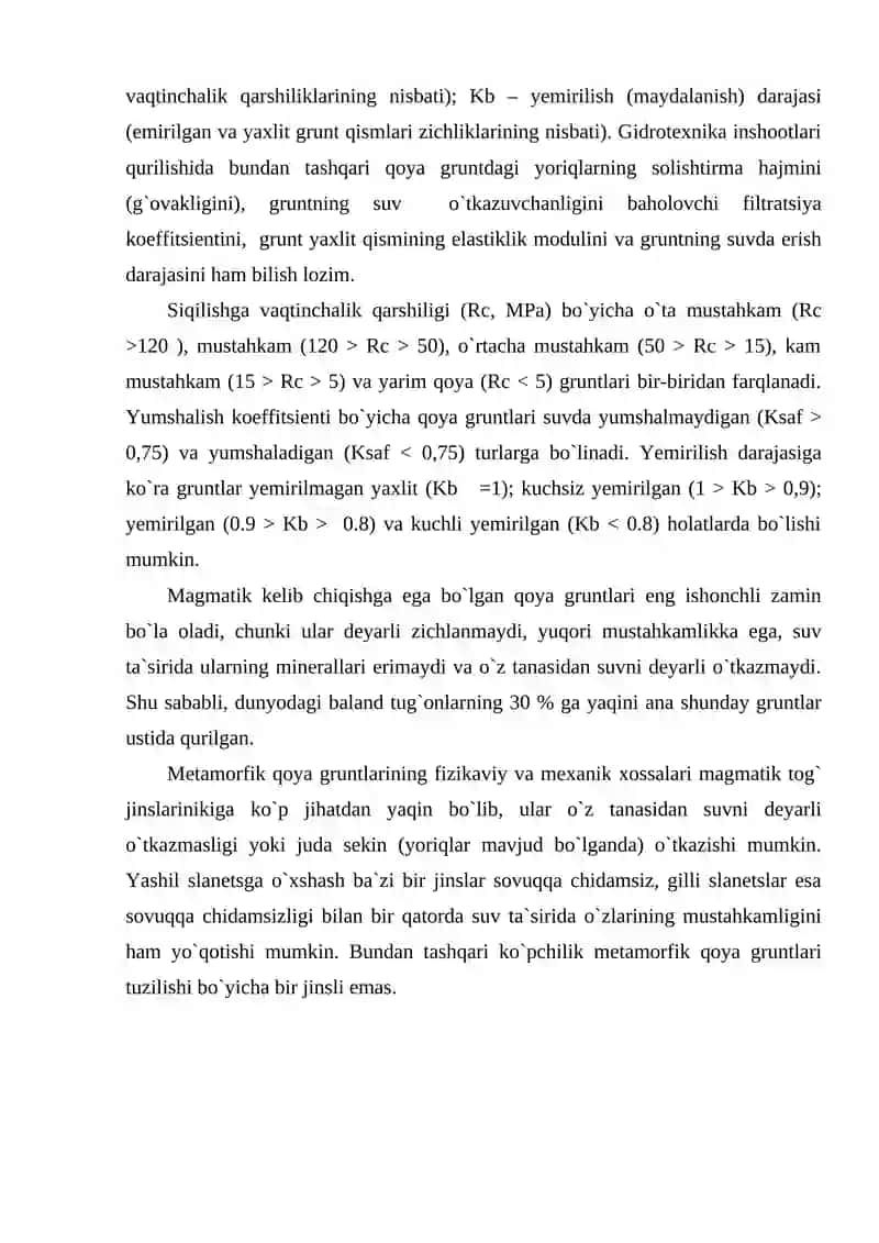 Gruntlarning asosiy hususiyatlari 3