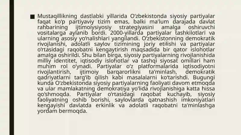 O’zbekistonda siyosiy partiyalarning roli 3