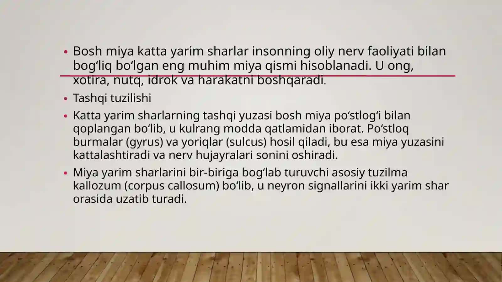 Bosh miya yarim sharlari 3