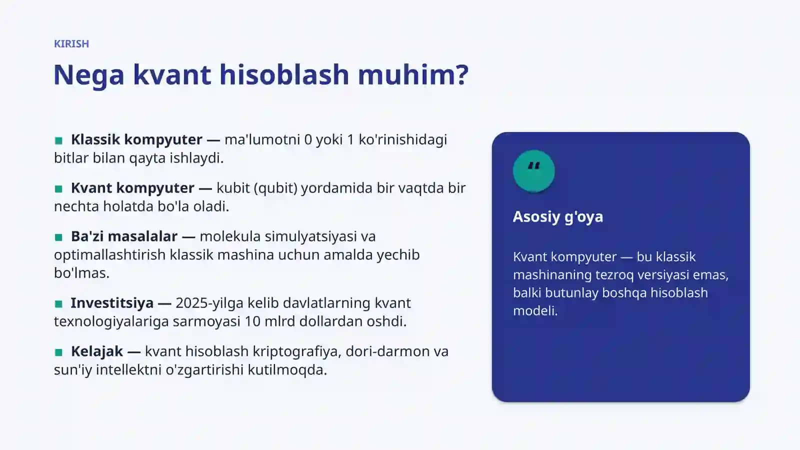 Kvant kompyuterlari: tarixi va rivojlanishi 3