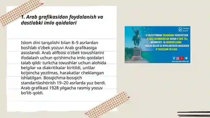 O'zbek orfografiyasining tarixiy taraqqiyoti 3