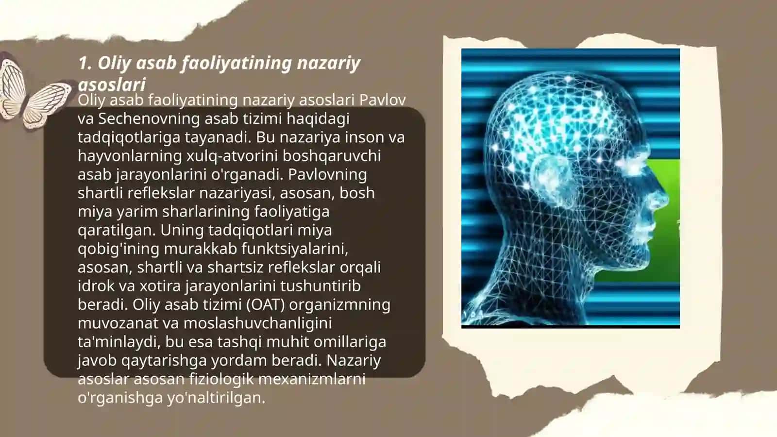Oliy asab faoliyatining nazariy asoslari 3