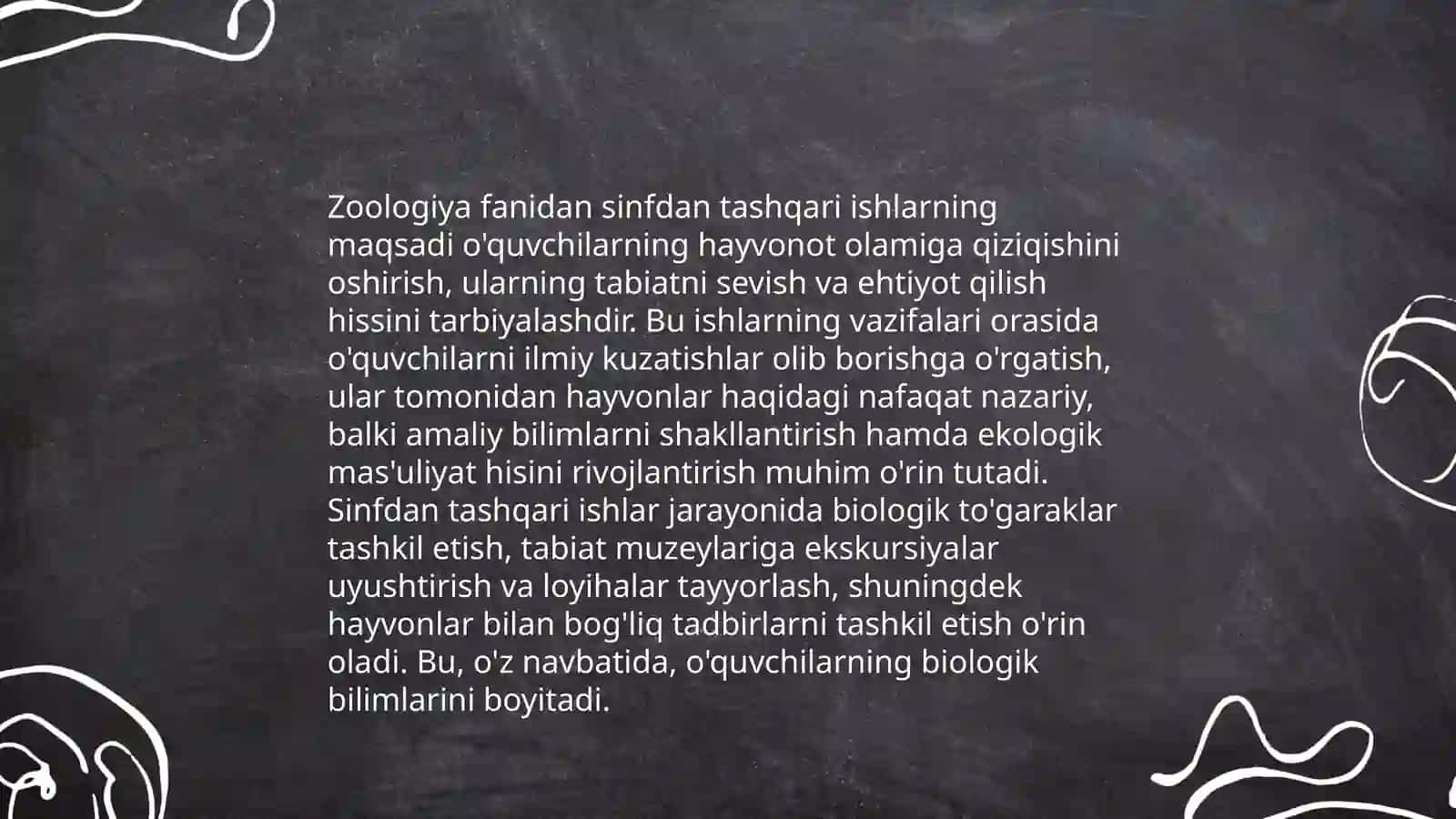 Zoologiyadan sinfdan tashqari ishlarni tashkil etish metodikasi 3
