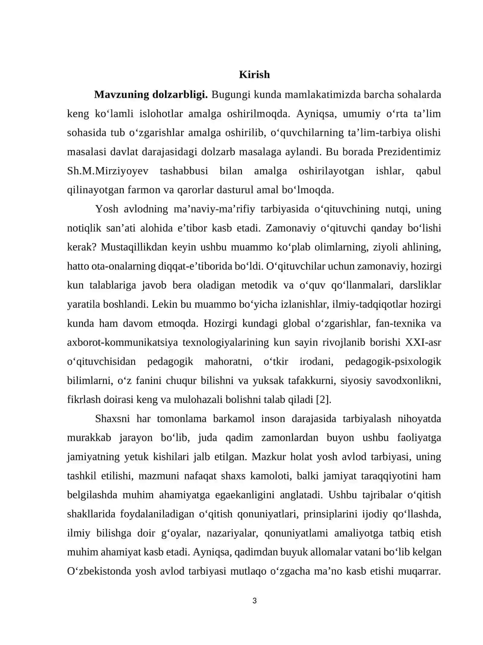"SHAXS TARBIYASIDA PEDAGOGIK TEXNOLOGIYALARDAN FOYDALANISH" 3