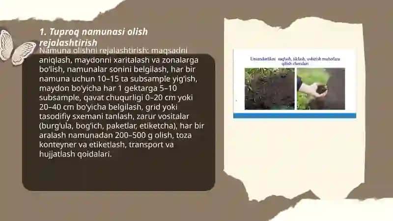 Tuproqni analizga tayyorlash 3