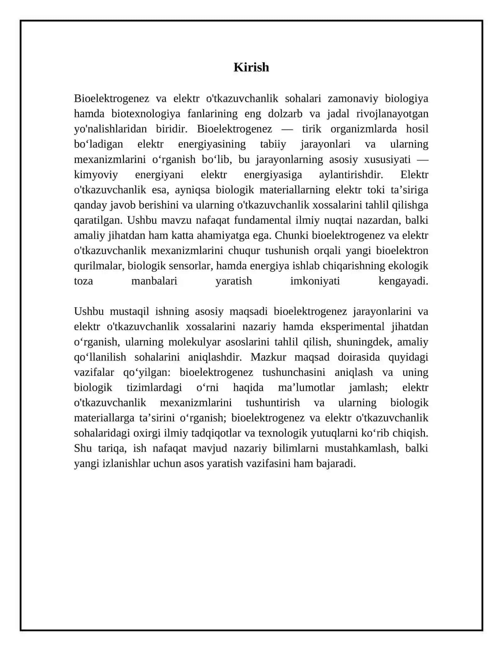 Bioelektrogenez va elektr o'tkazuvchanlik 3