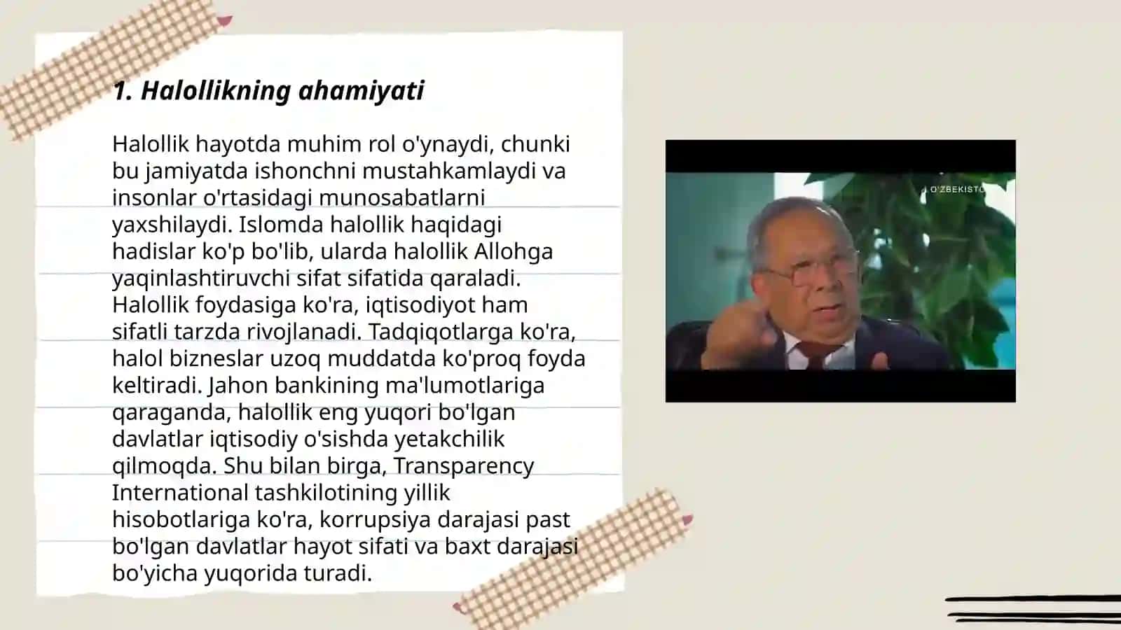 Tohir Malikning '' Halol nima-yu harom nima'' asari 3