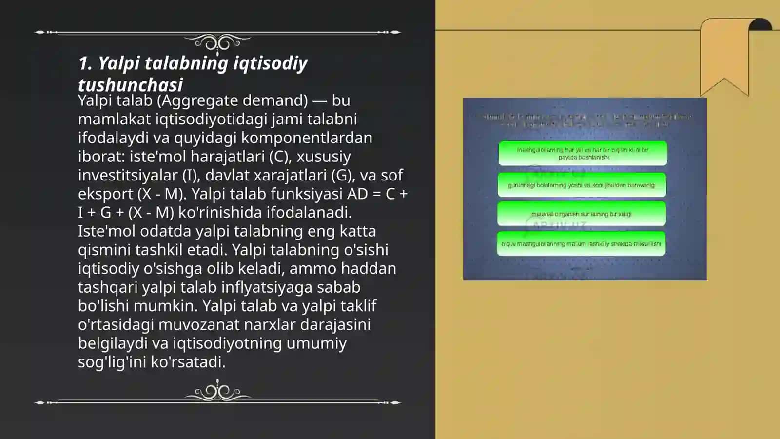 Yalpi talab,uning tarkibi va unga ta’sir qiluvchi omillar 3