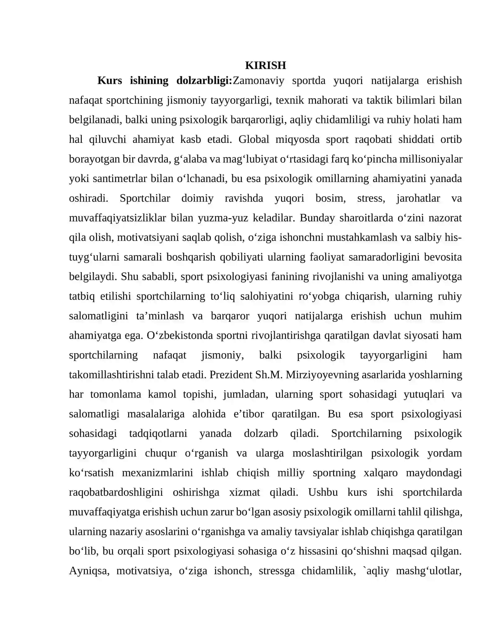SPORT FAOLIYATIDA PSIXOLOGIK OMILLARNING NAZARIY ASOSLARI VA ULARNING MUVAFFAQIYATGA TA'SIRI 3