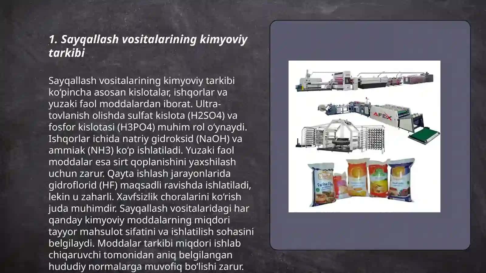 Yormalarni sayqallash va jilo berish jarayoni va samaradorligiga ta'sir etuvchi omillar 3
