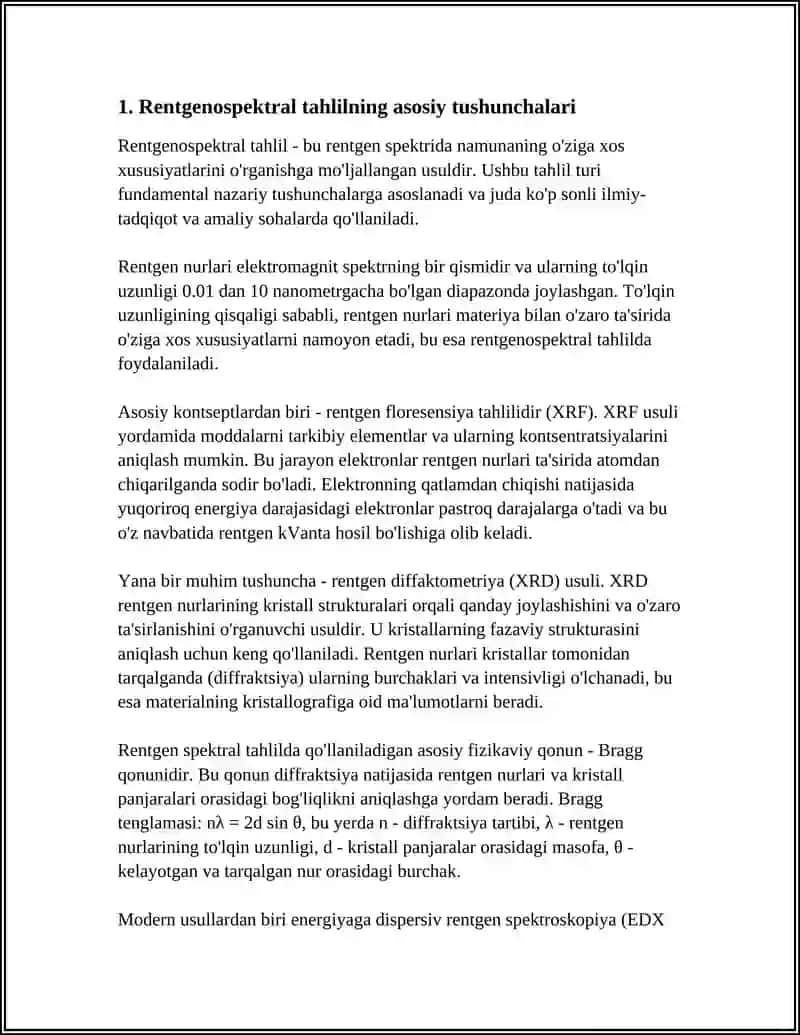 RENTGENOSPEKTRAL USULLARI. LYUMENSCENT TAHLIL 3