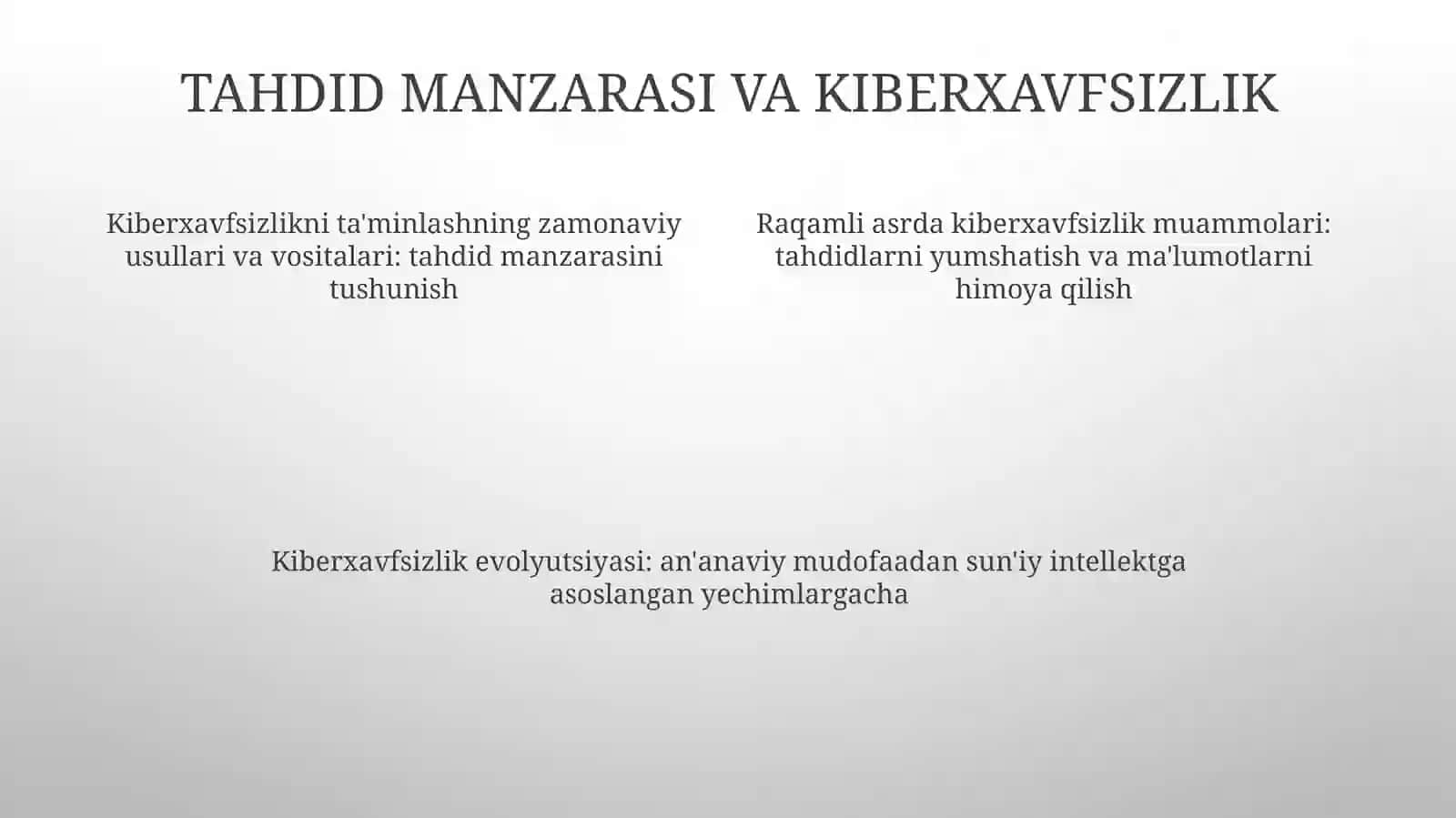 Axborot Xafvsizligini Ta'Minlashning Zamonaviy UsulVaVositalari 3