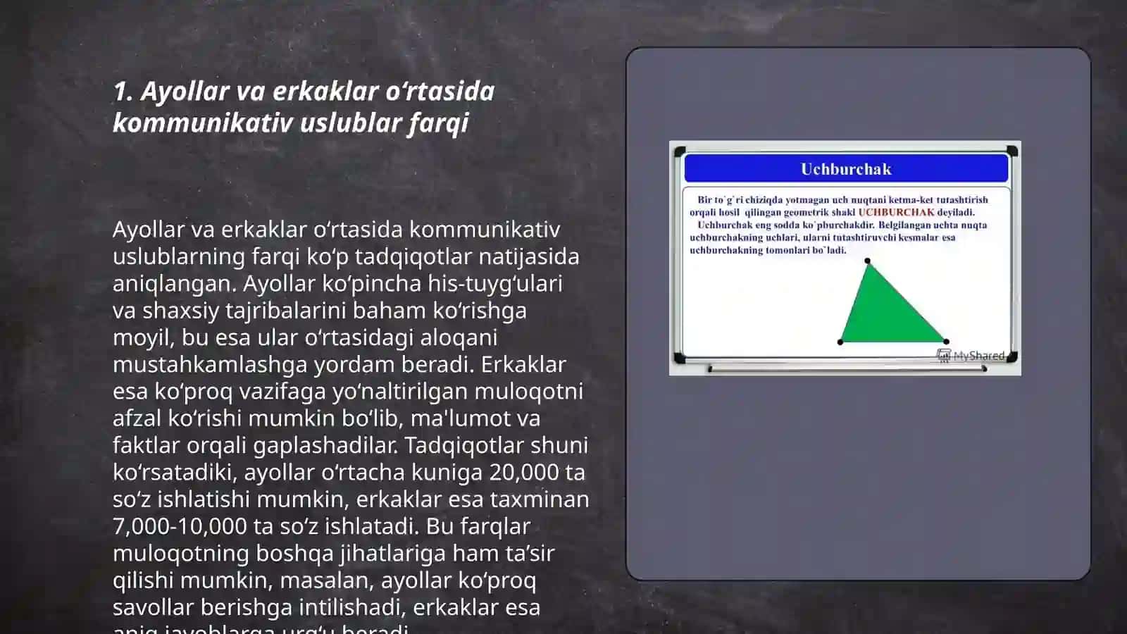 Ayol va erkak kommunikativ sohadagi gendr farqlar 3