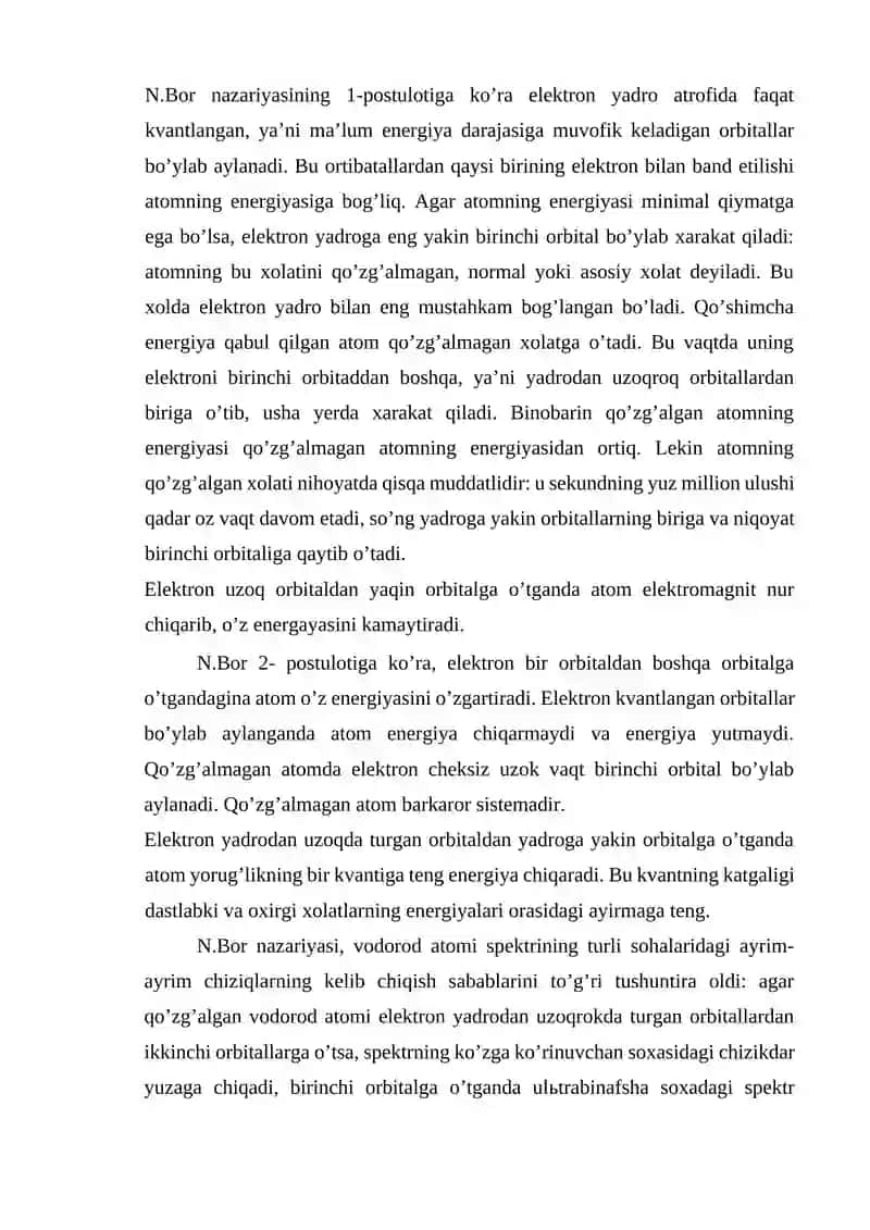 Atom tuzilishi nazariyasi va valentliklik yaratilishi tarixi 3
