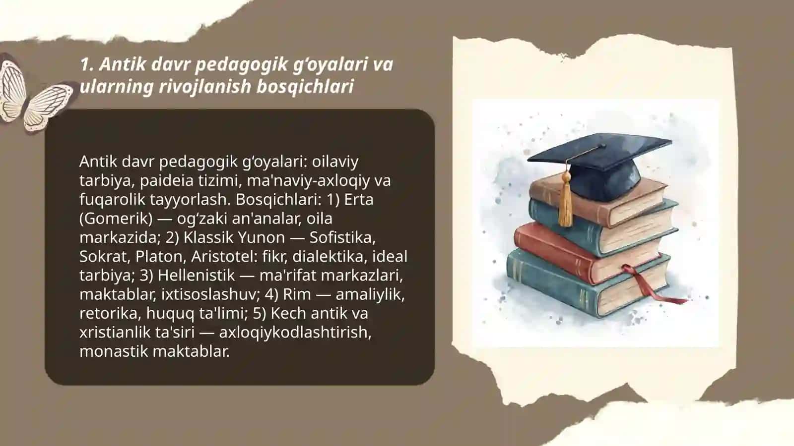 Pedagogik g‘oyalarning rivojlanish bosqichlari 3