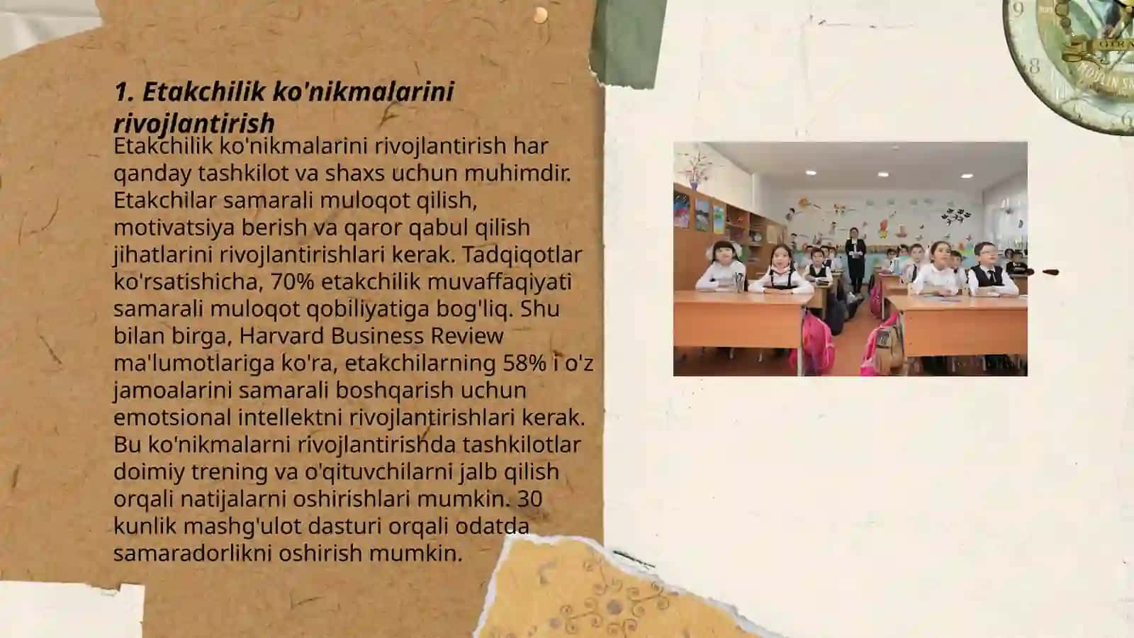 Etakchilik ko'nikmalarini rivojlantirish 3