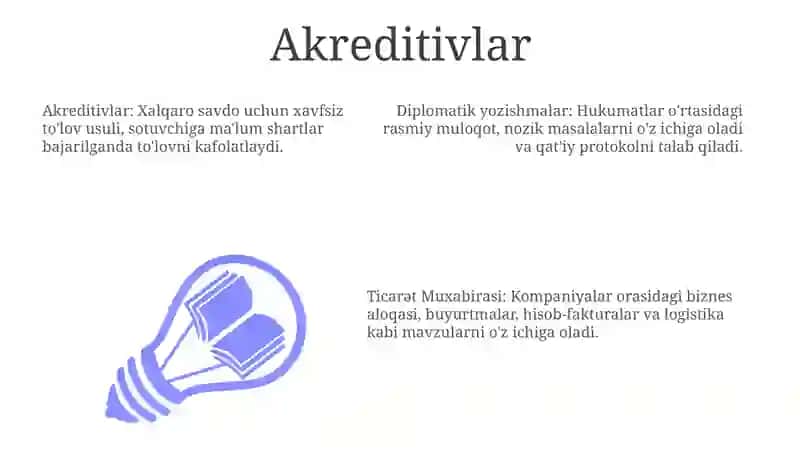 Diplomatik va tijorat yozishmalari 3