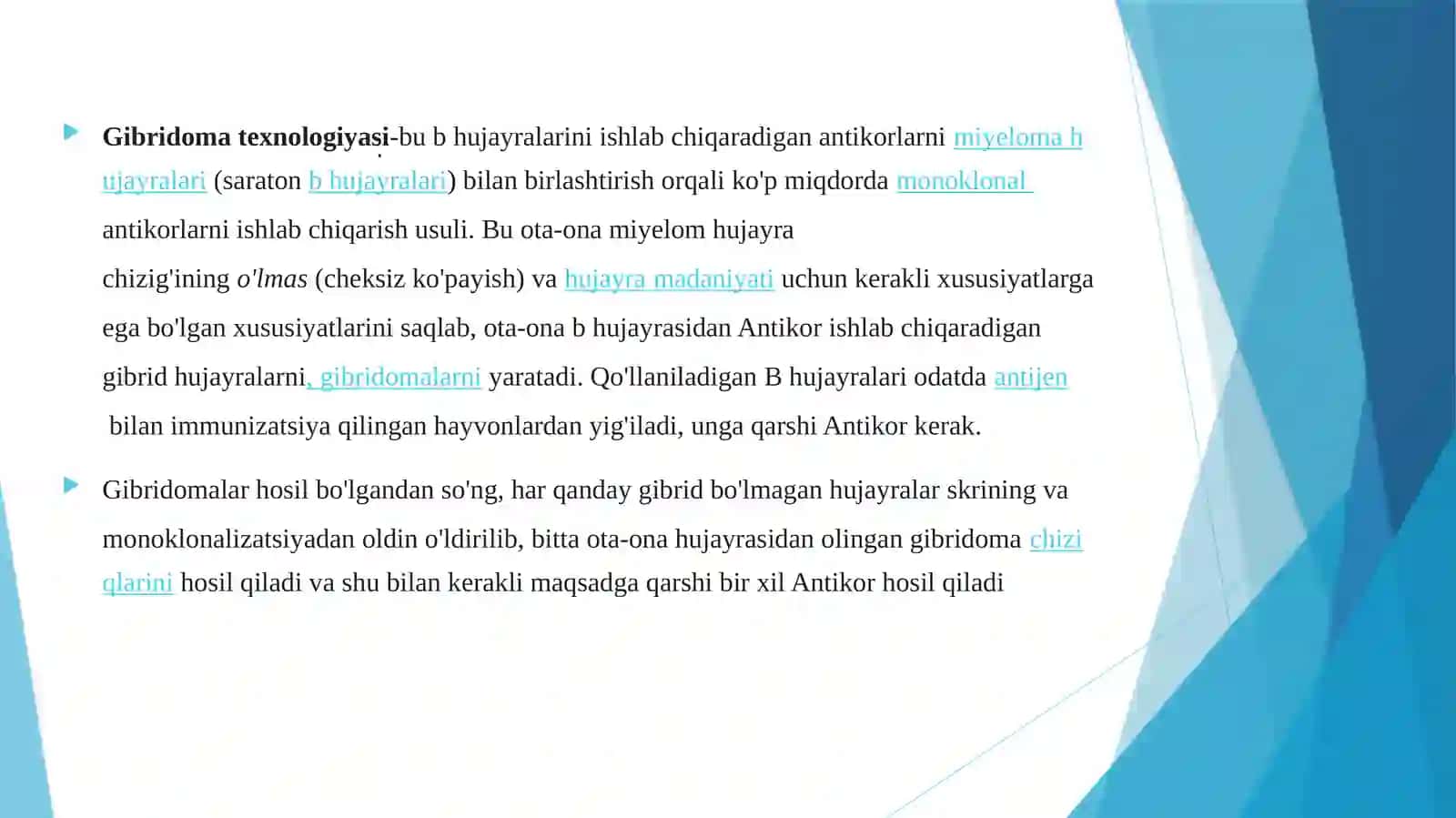 GIBRIDOMALAR TEXNOLOGIYASI. 3