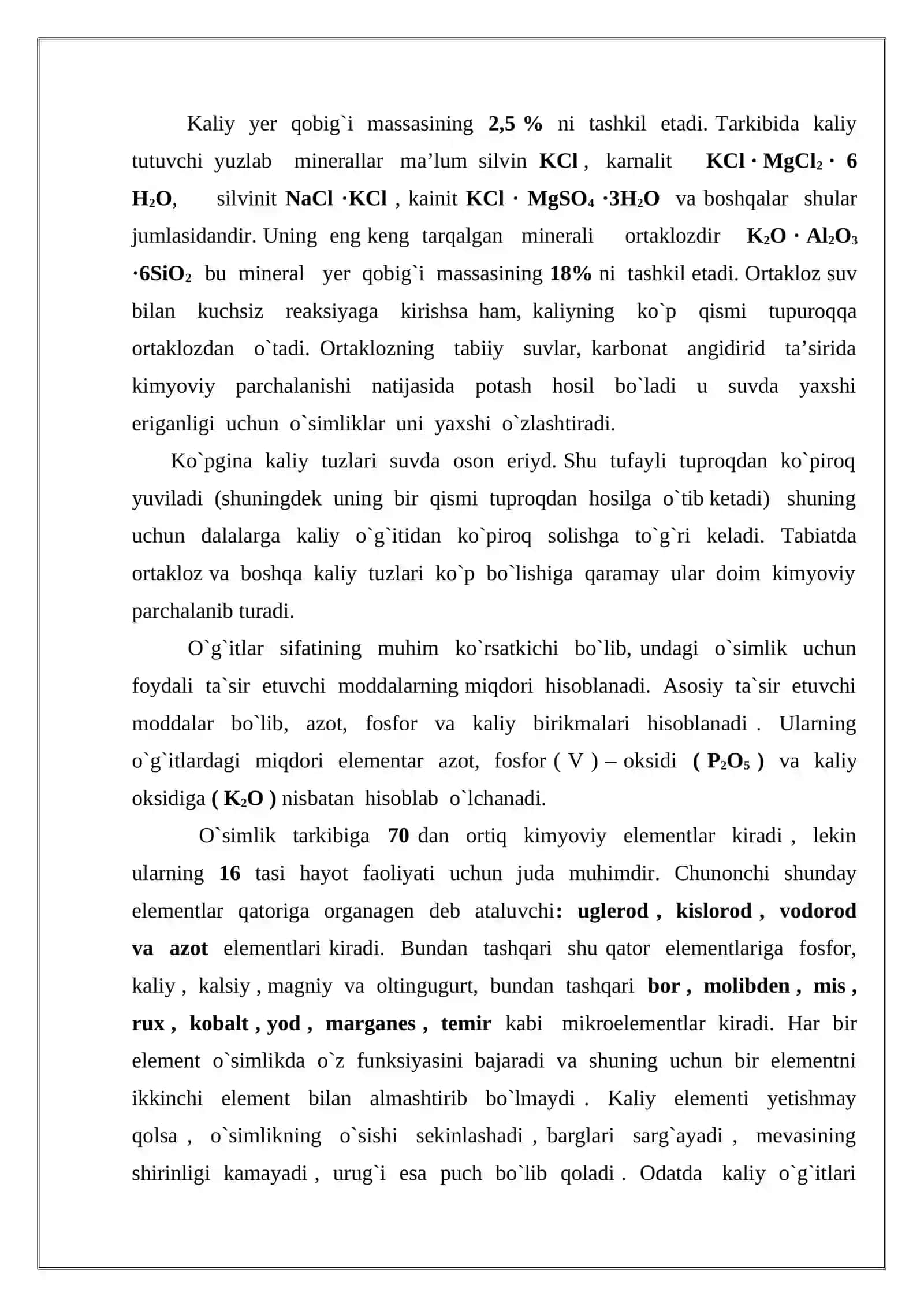 Mineral o’g’itlar olinishi va ishlatilishi 3