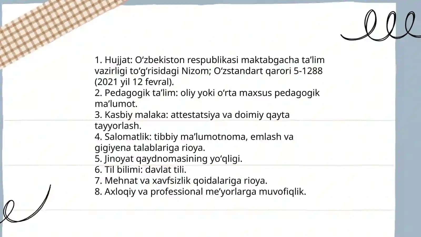 Talablar uchun qoʻllanma 3
