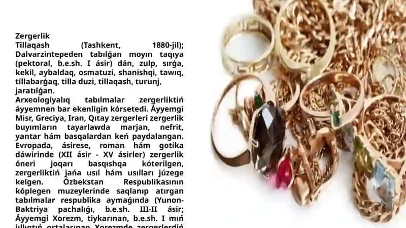 Zergerlik buyimlari 3