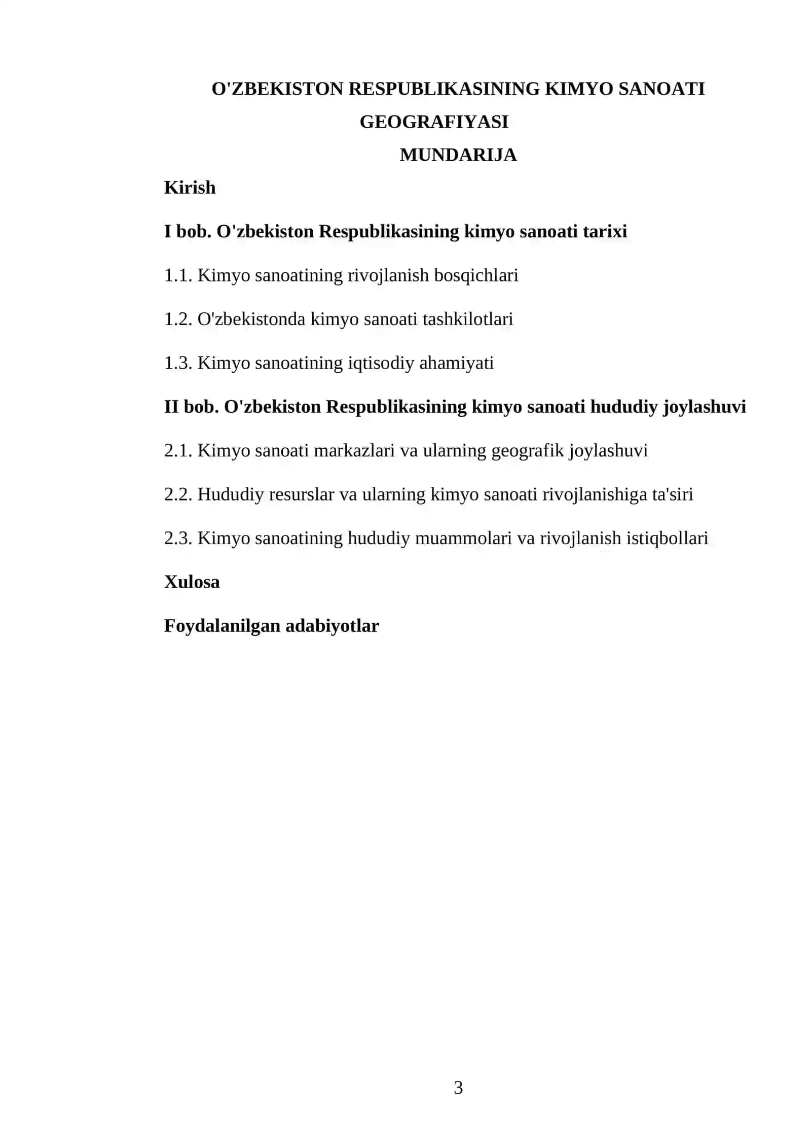O'zbekiston Respublikasining Kimyo Sanoati Geografiyasi 3