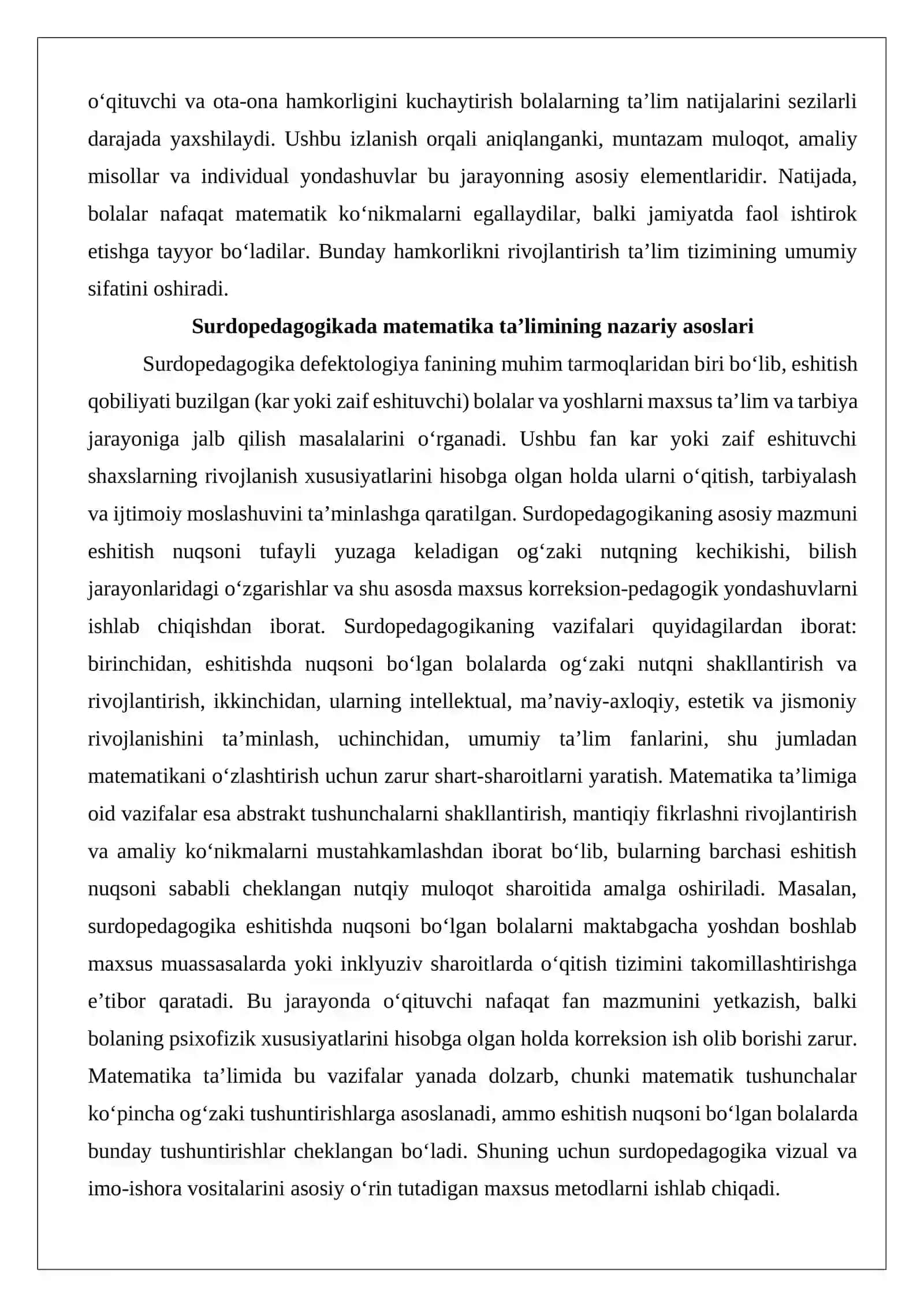 Matematika fanini o‘qitishda o‘qituvchi va ota-onaning hamkorligini kuchaytirish yo‘llari 3