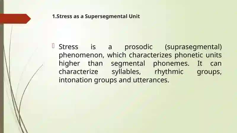 Word stress in English. Types of stress in languages 3