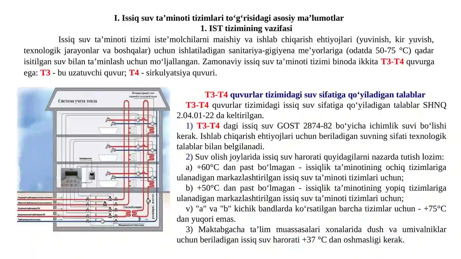 ISSIQ SUV TA’MINOTI TIZIMLARINI NAZORAT QILISH 3