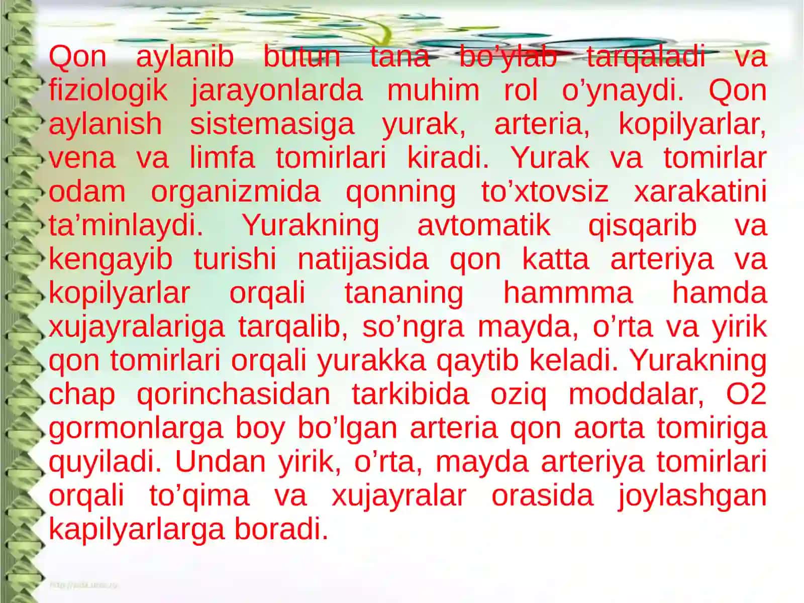 Ichki muhitning nisbiy doimiylik xususiyatlari 3