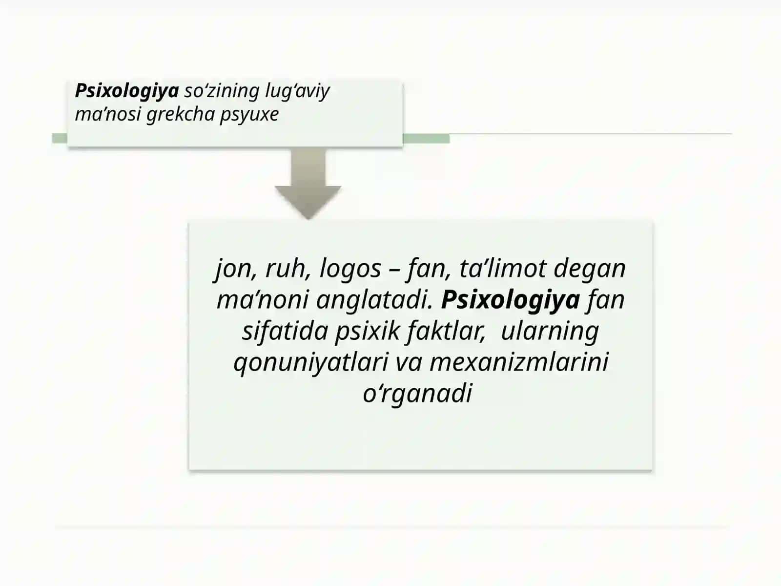 Umumiy psixologiya fanining predmeti, maqsad, vazifalari, tamoyillari va tadqiqot metodlari 3