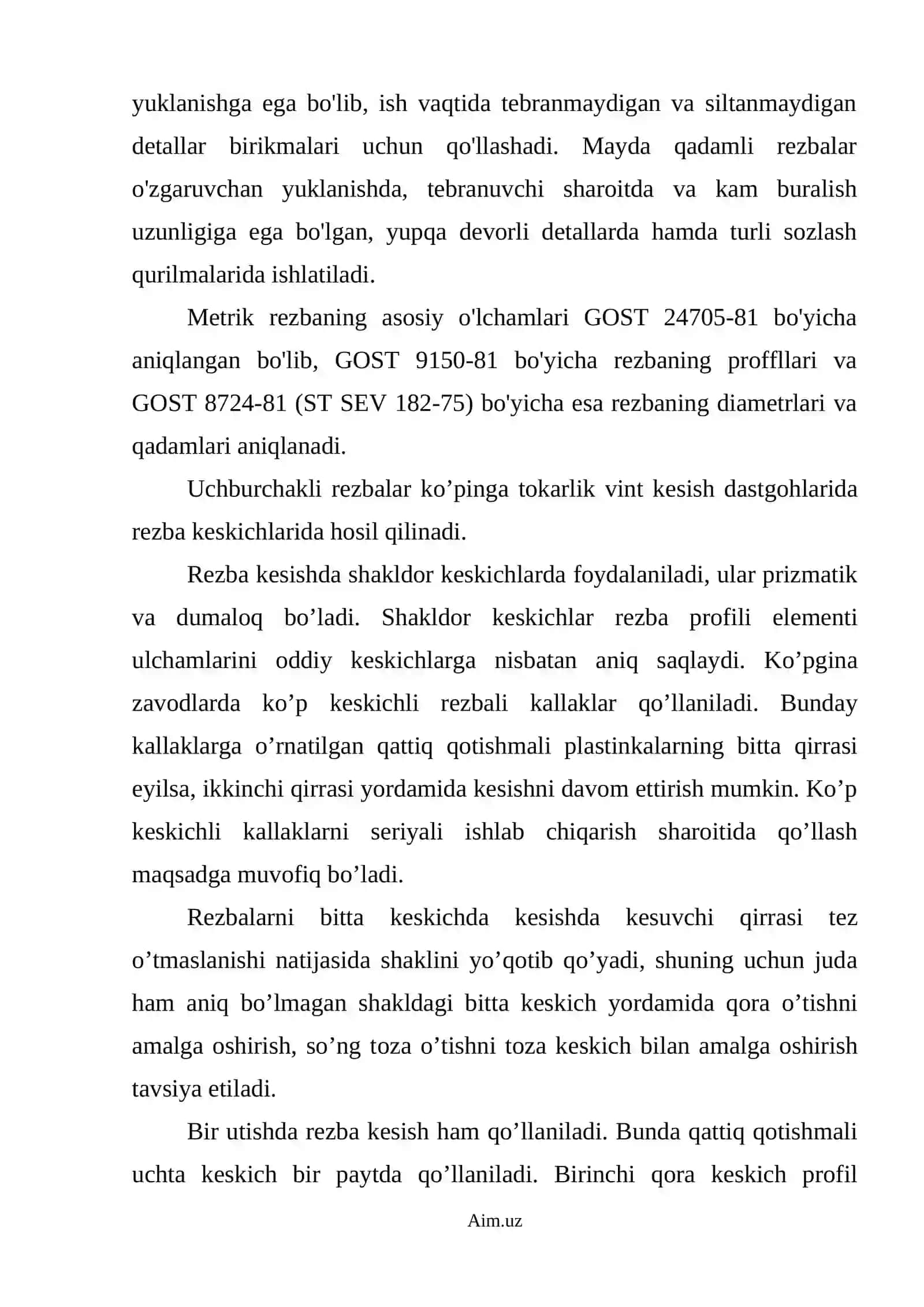 Ichki rezba ochishda ishlatiladigan asbob va moslamalar 3