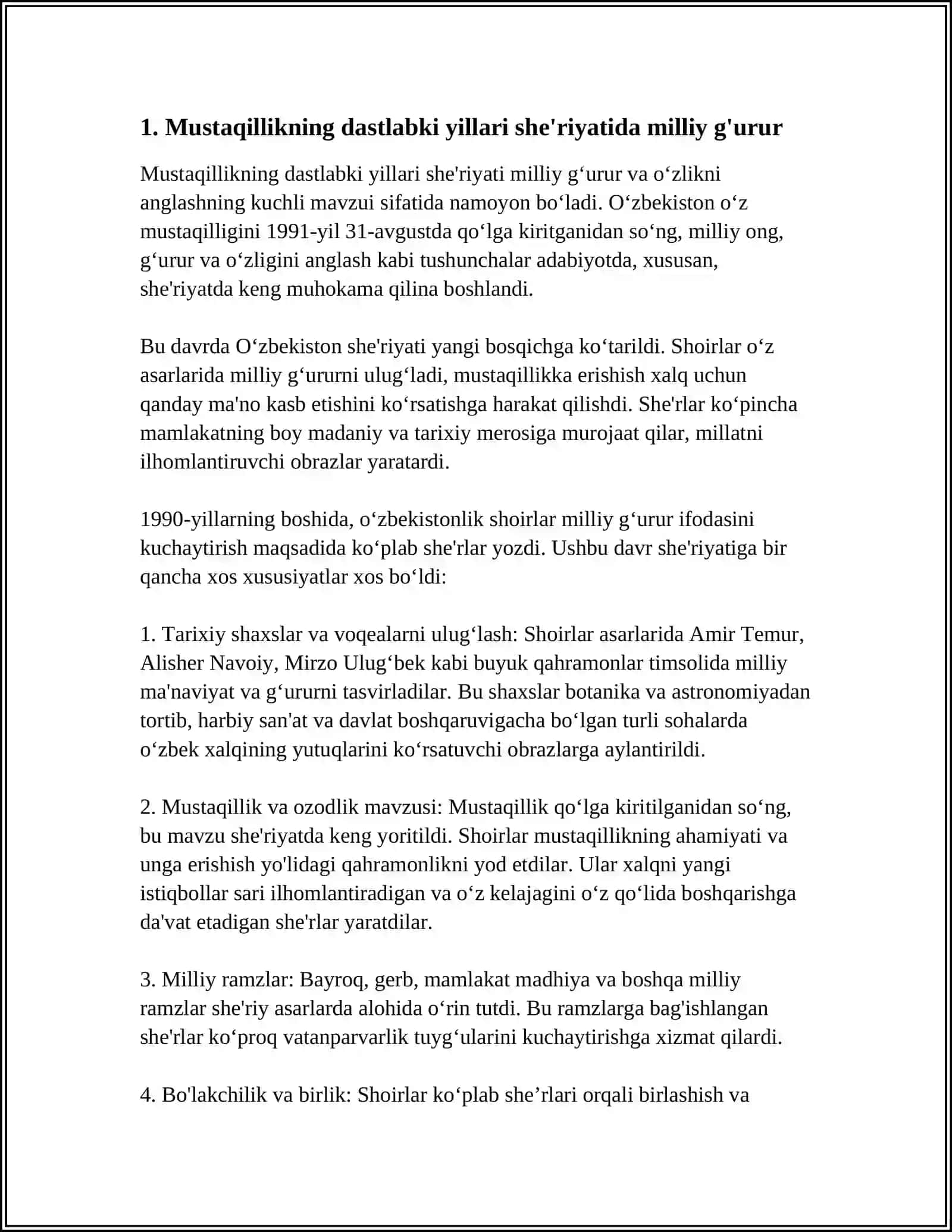 MUSTAQILLIK DAVRI SHE'RIYATI 3