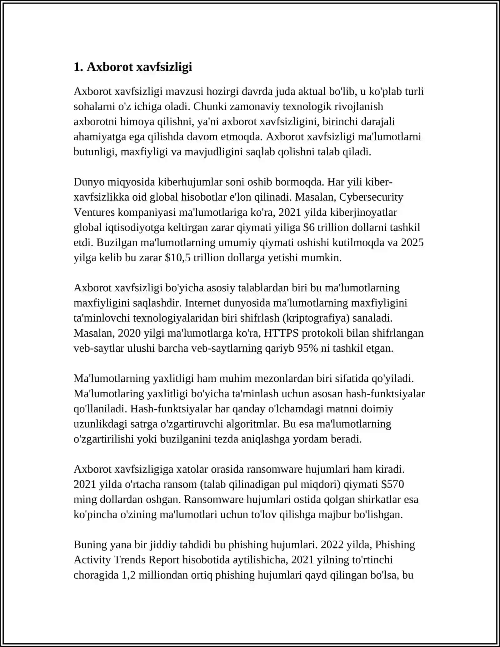AXBOROT MATNLAR BILAN ISHLASH VA MEDIA MADANIYAT 3