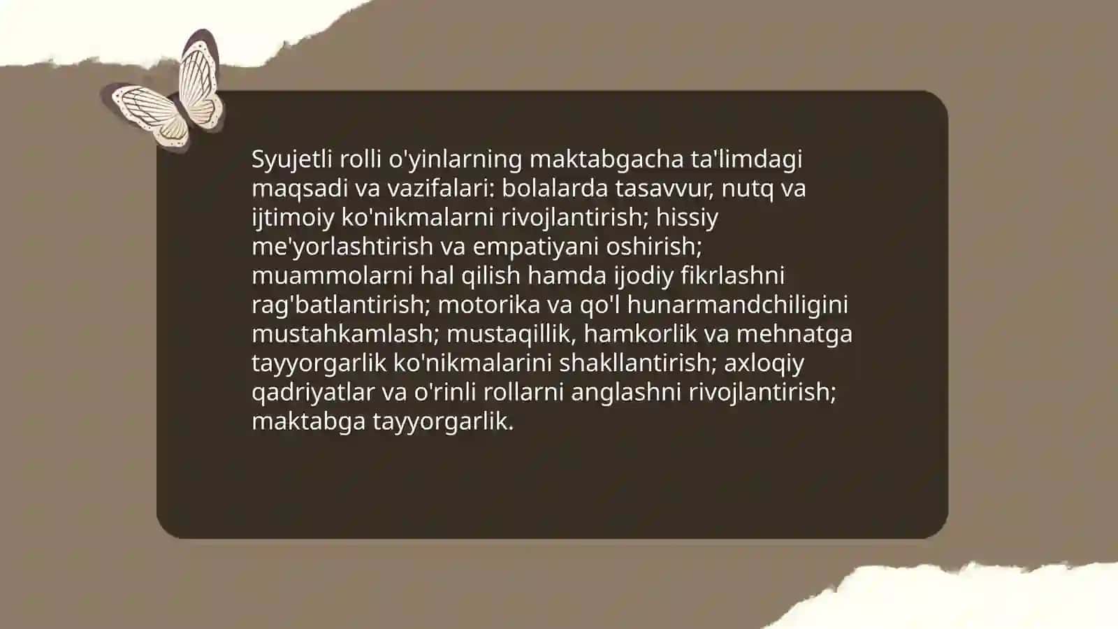 Syujetli rolli oyinlar va sahnalashtirish mahorati 3