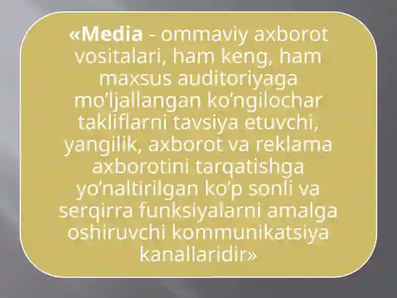 MEDIA SAVODXONLIK VA AXBOROT MADANIYATI EVОLYUTSIYASI HAMDA JAMIYATDAGI AHAMIYATI 3