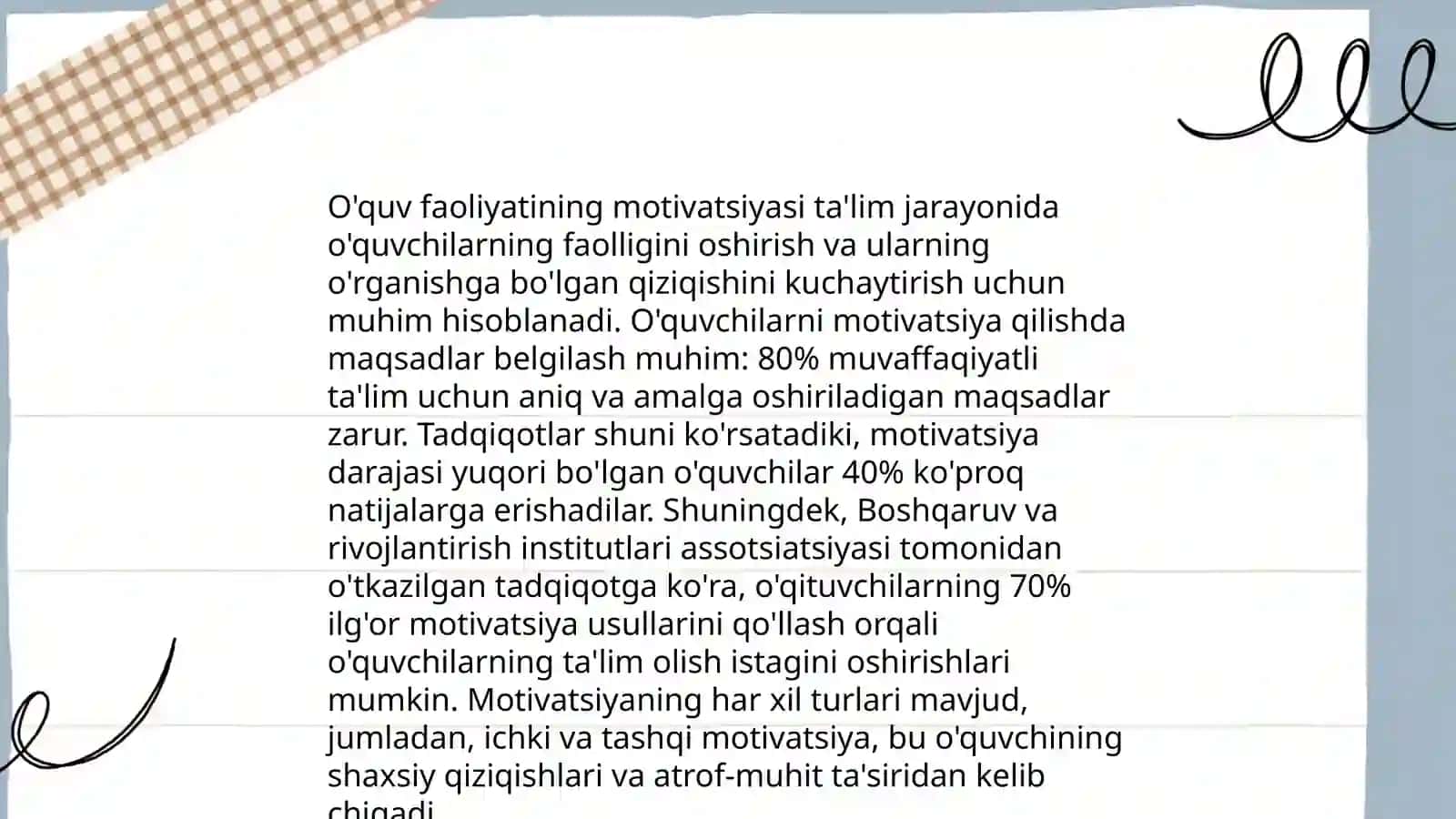 Oʻquv faoliyatining psixologik xususiyati 3