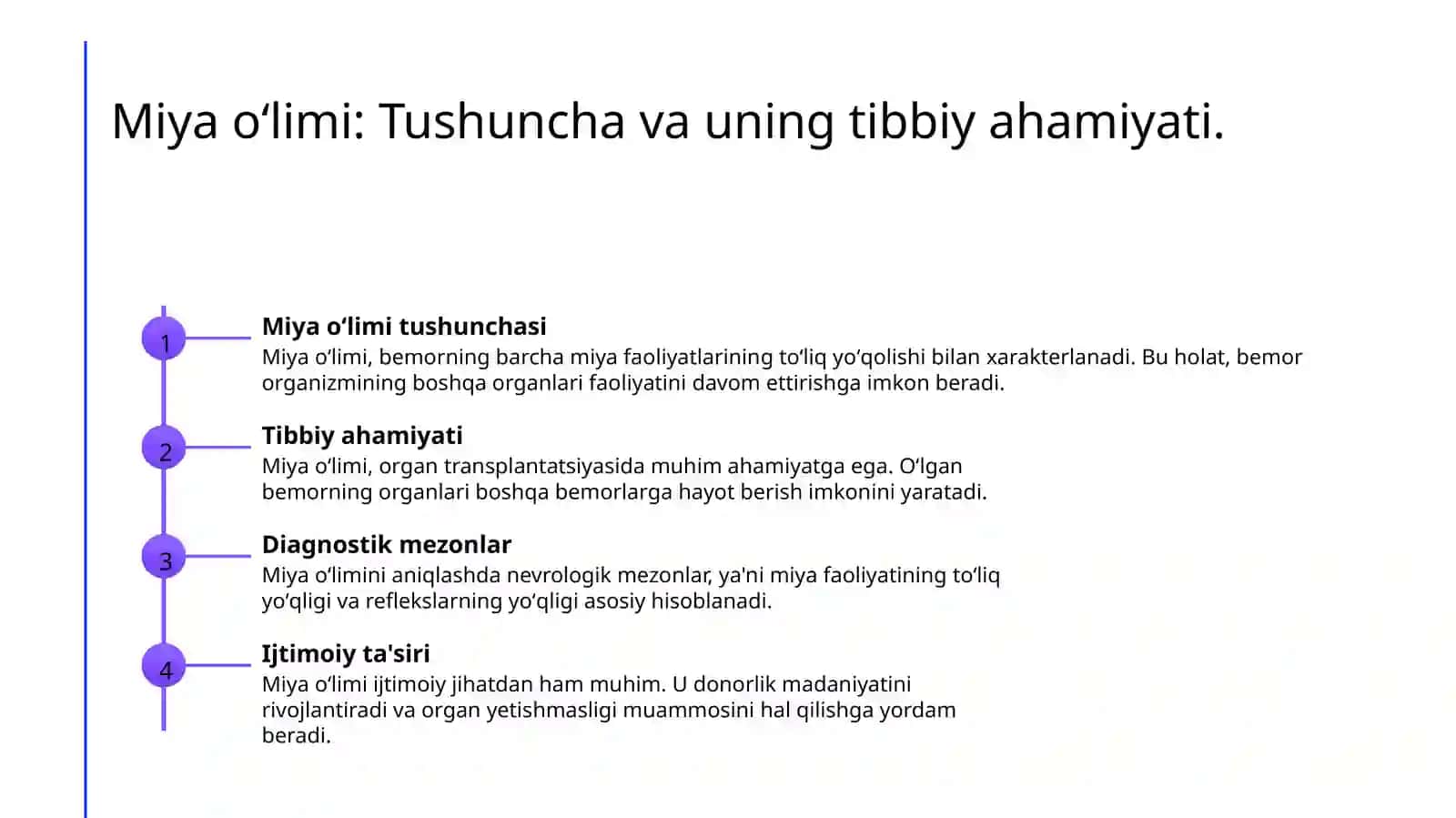 Miya oʻlimning diagnostikasi 3