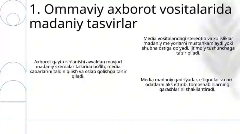 Axborot matnlar bilan ishlash media va madaniyat 3