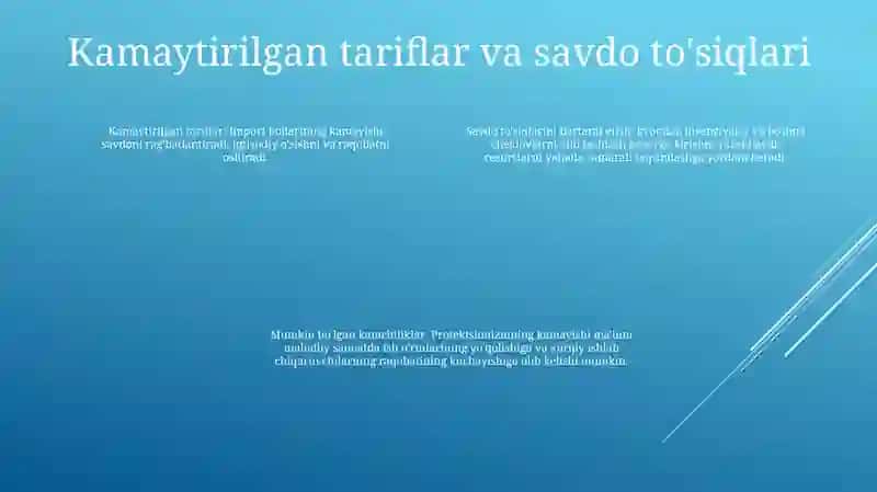 O'Zbekistonning Jahon Savdo Tashkilotiga A'Zo Bo'Lish Istiqbollari(Foyda) Va Muammolari(Zararlari) 3