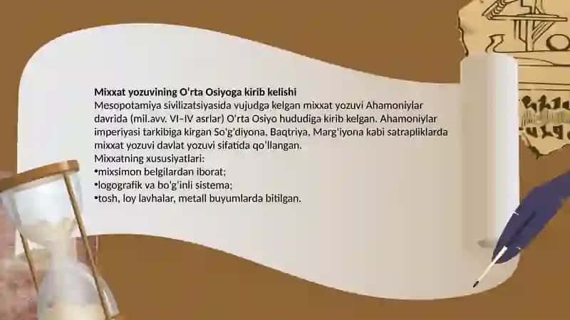 Oʻrta Osiyo xalqlari qoʻllagan eng qadimgi yozuvlar 3