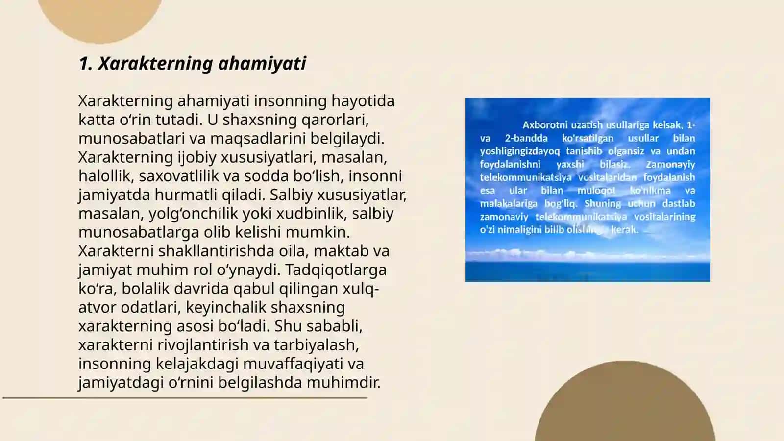 Harakter haqida tushuncha 3