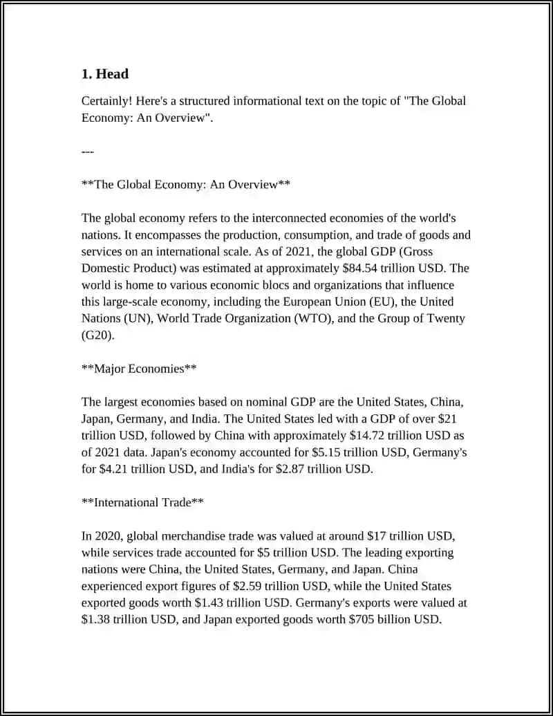 The Global Economy: An Overview 3