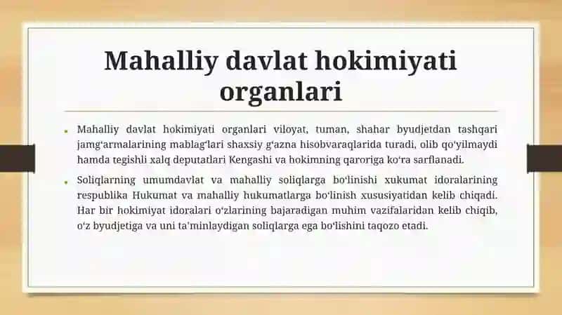 Mahalliy byudjet daromadlari va daromadlari statistik tahlili. 3
