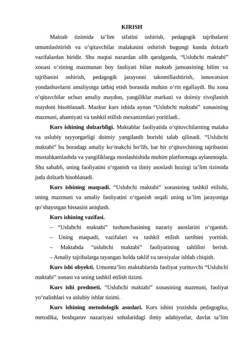 "USLUBCHI MAKTABI" 3