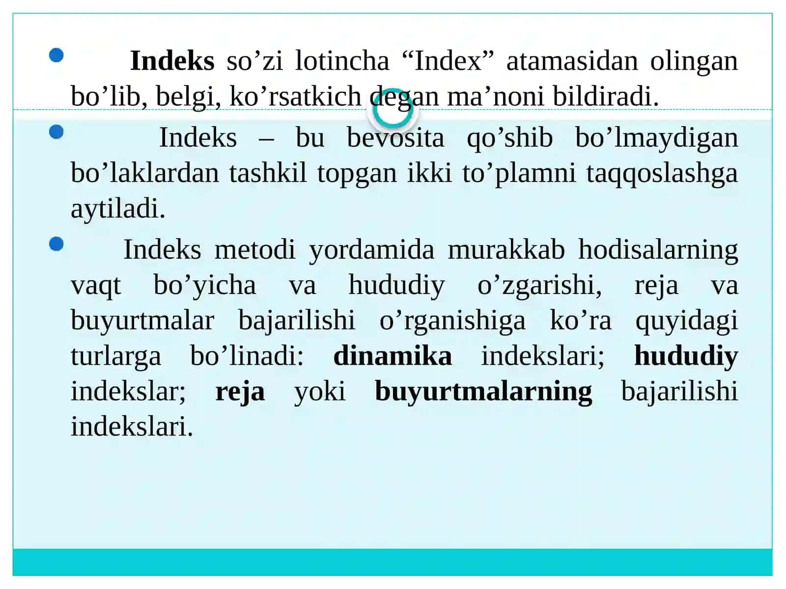 IQTISODIY INDEKSLAR 3