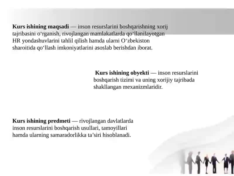 Inson resurslarini boshqarishning xorij tajribasi 3