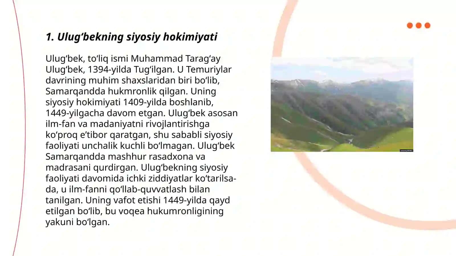 Ulugʻbekning Movarounnahrdagi davlati 3