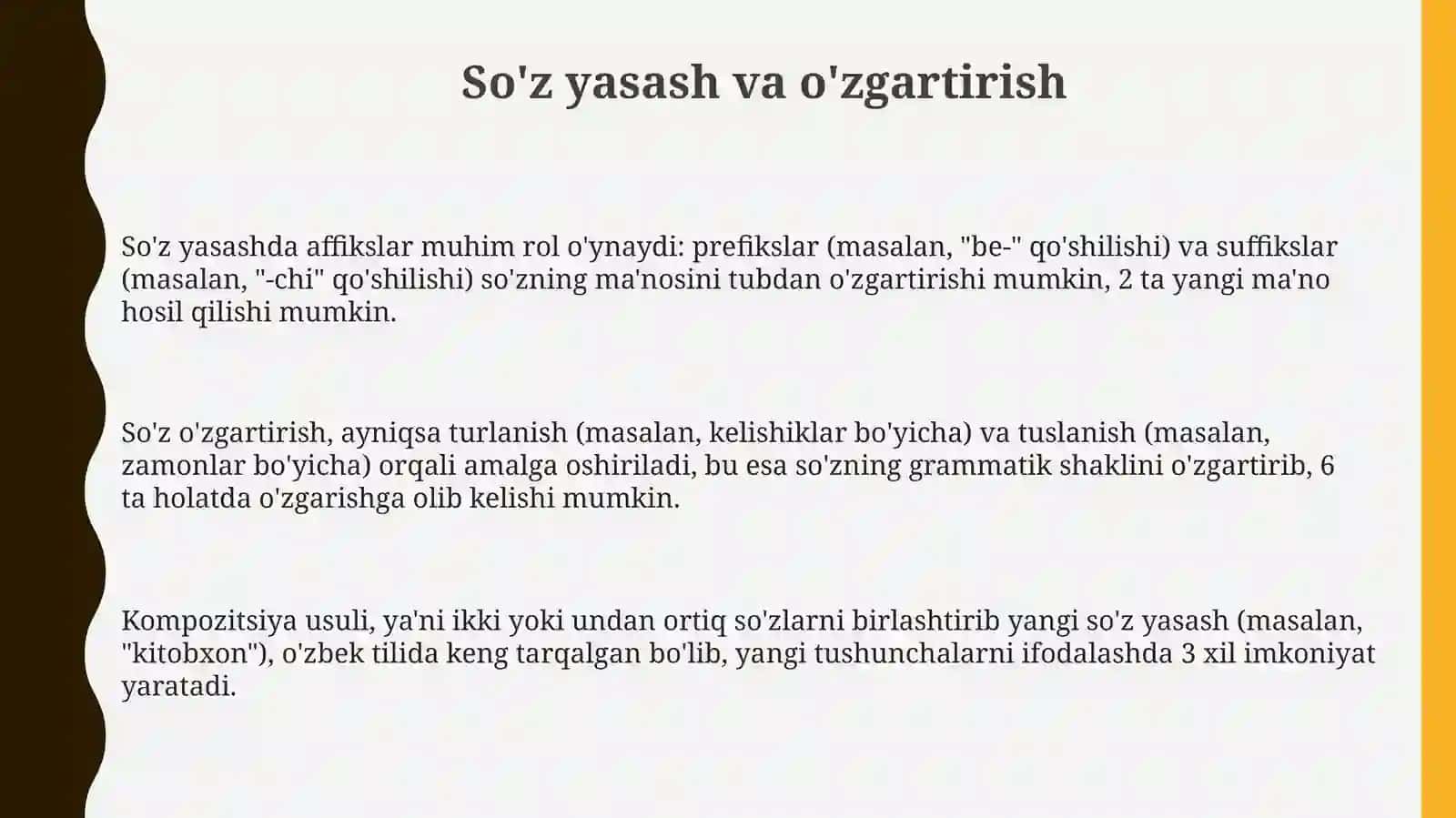 Badiiy matnning morfologik xususiyatlari 3